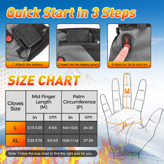 Stofiro heated gloves offer three temperature levels with extended runtimes