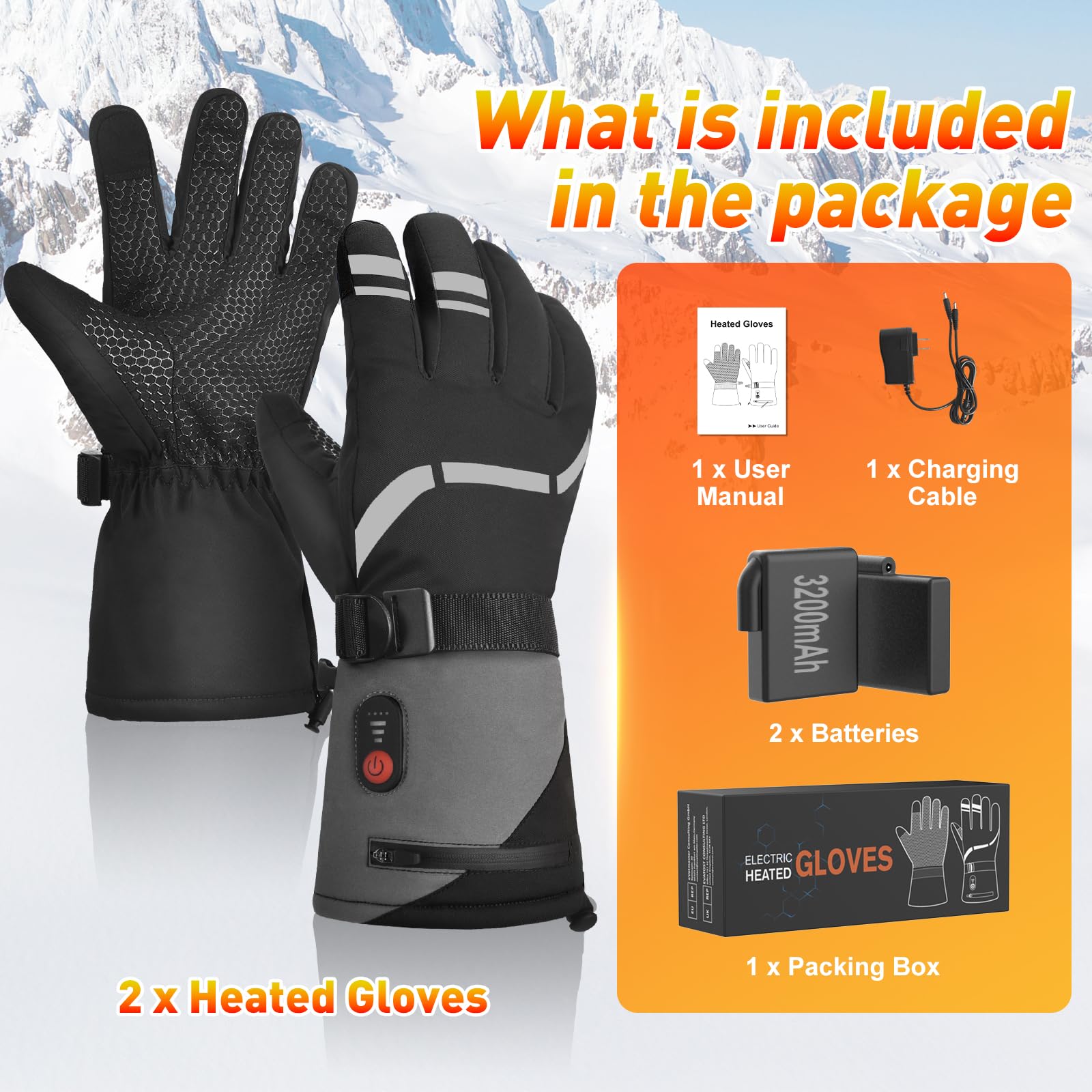 Stofiro heated gloves gift idea for winter outdoor lovers