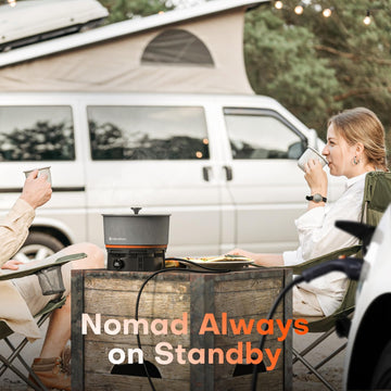 Stoke Voltaics Nomad compact design fits tight RV and car-camping storage.