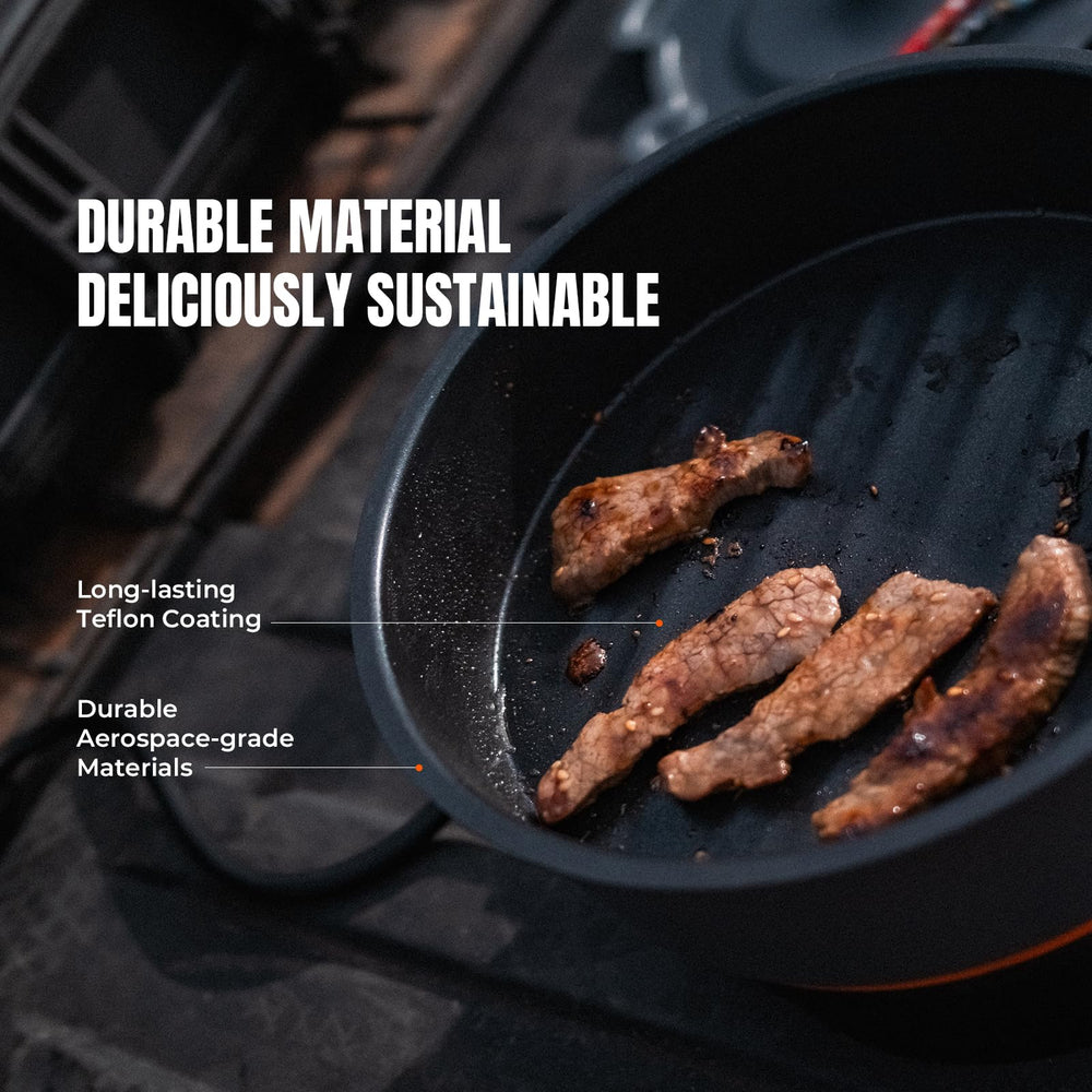 Stoke Voltaics Nomad smart cookware recognition guides programs for compatible pots and pans.