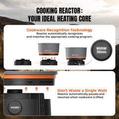 Stoke Voltaics Nomad windproof heat keeps meals consistent in breezy outdoor conditions.