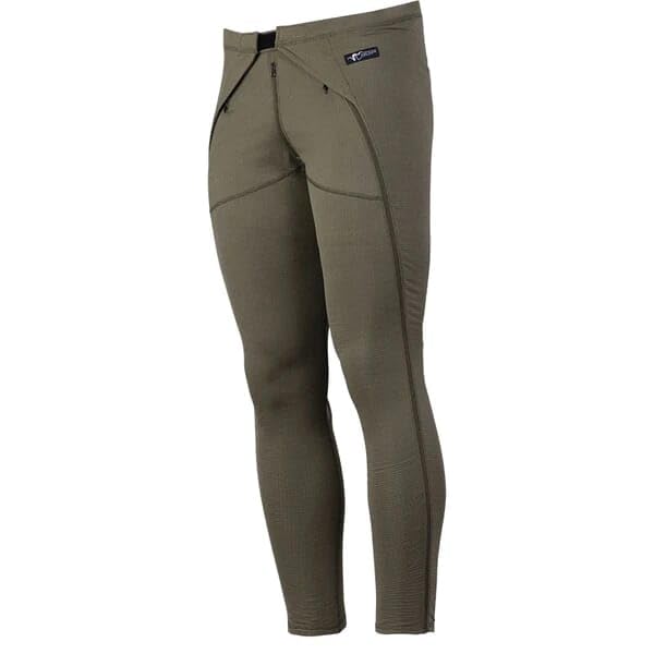 Stone Glacier Helio Zip-Off Bottoms Fern, front view, breathable microgrid fleece for all-day warmth