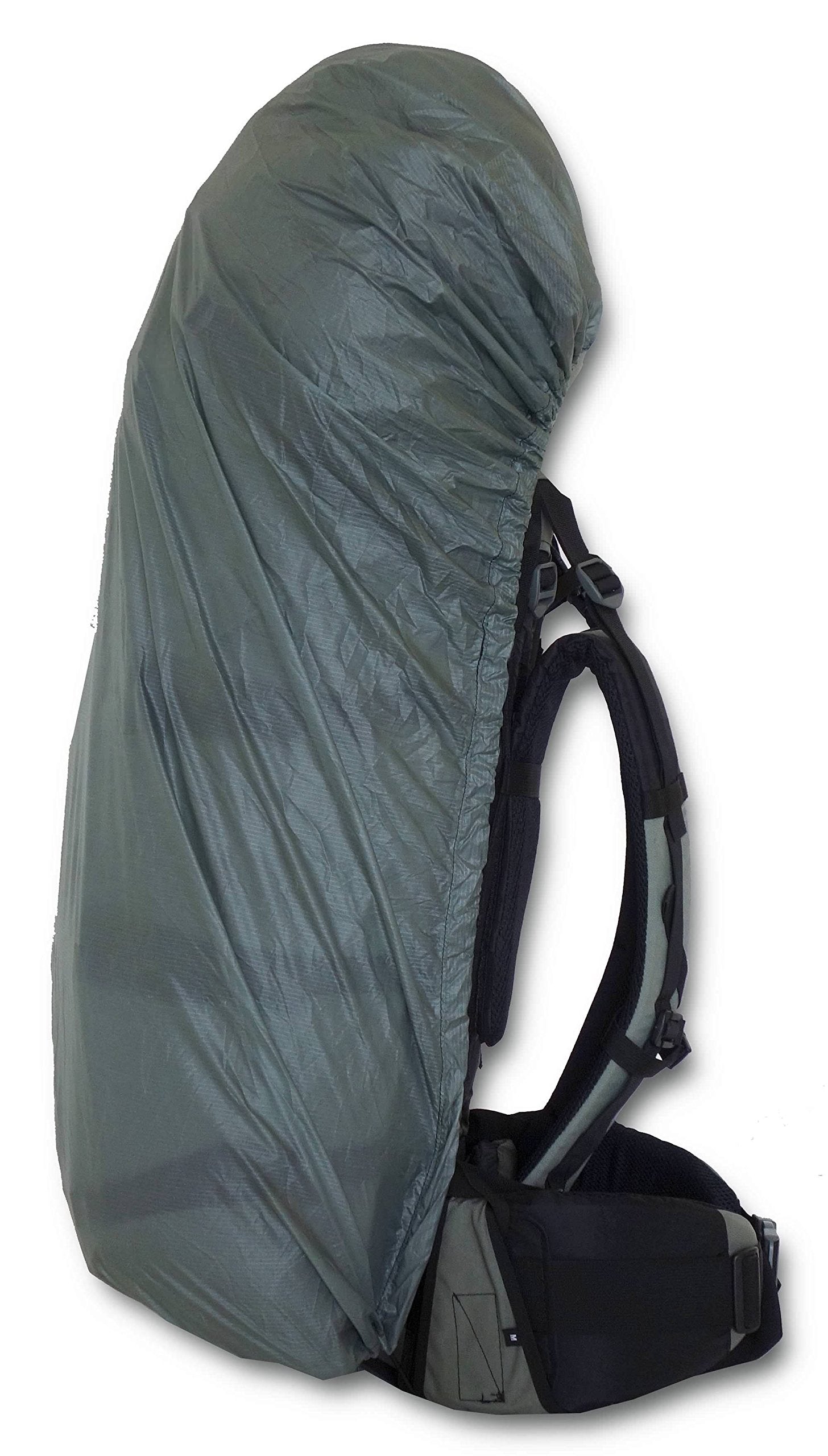 Stone Glacier Rain Cover Foliage Medium shows waterproof material shielding gear.