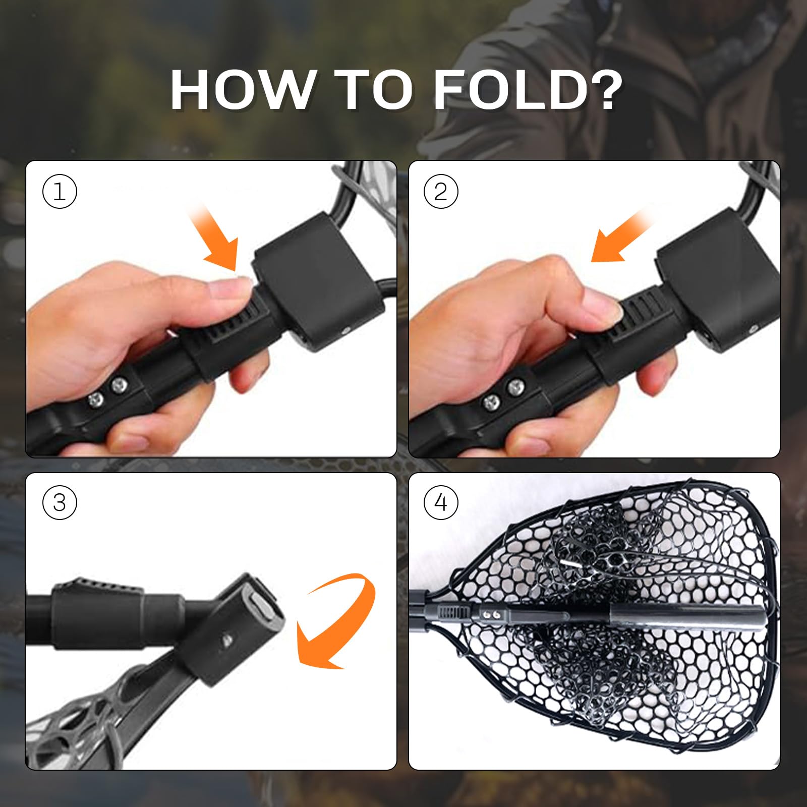Telescoping handle extension on STONESTAR fishing net