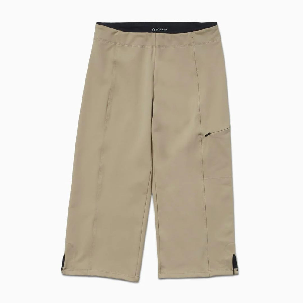 Travel-ready Stonewear Capris offer lightweight comfort on the go.