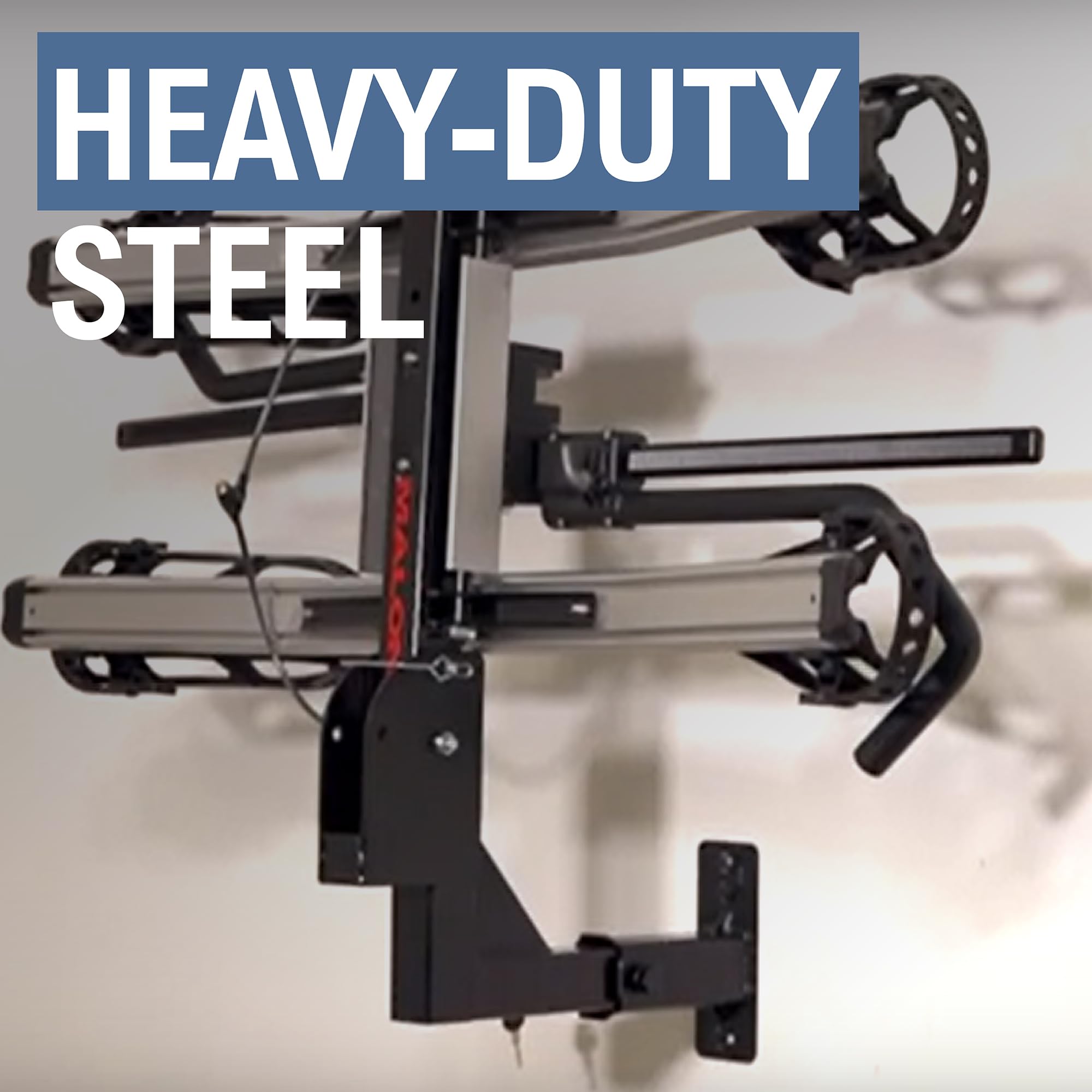 StoreYourBoard hitch wall mount fits Class 3 and 4 racks securely.