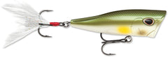 Storm Arashi Cover Pop 08 AYU Pearl close-up highlighting the lure's iridescent finish