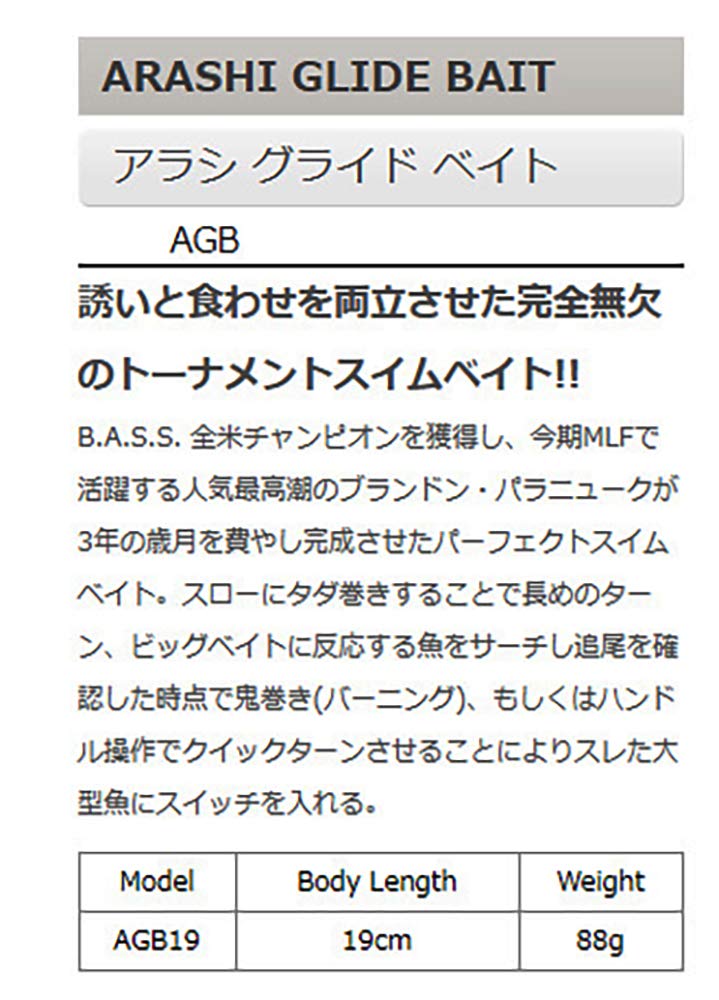 Storm Arashi Glide 19 Oikawa Mesu spare tail image highlighting additional replacement part for longevity.