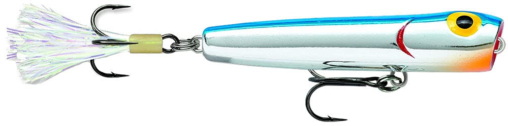 Storm Chug Bug 08 – Metallic Silver/Blue Back, size 3.25 inches topwater lure