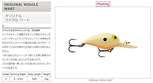 Storm Original Wiggle Wart 05 lure action shot highlighting vibrating body for finicky fish