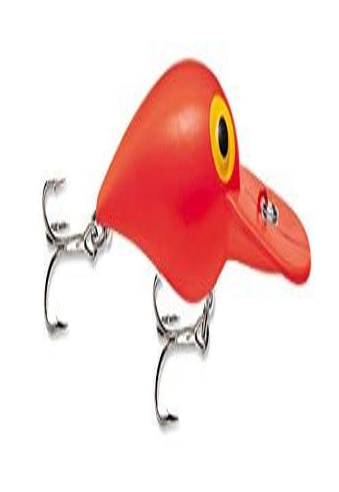 Storm Original Wiggle Wart 05 lure side view showing lifelike rattle and bold fluorescent red color