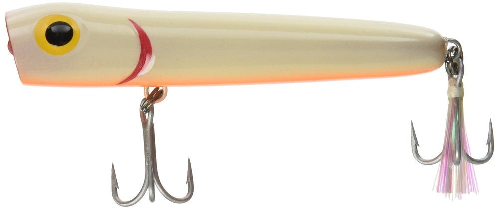 Storm Saltwater Chug Bug 11 Bone front view, topwater lure for surface strikes.