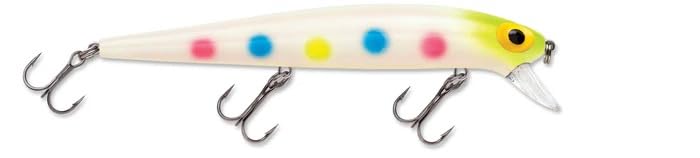 Storm Thunderstick Chartreuse Wonderbread Glow Minnow Lure showing glow and minnow action