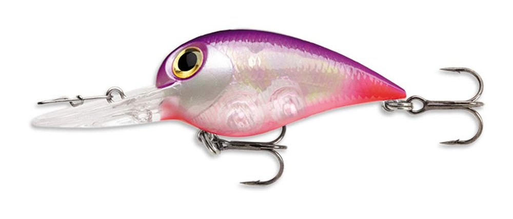 Storm Wiggle Wart MadFlash 2-Inch Tequila Glow front view enhances visibility with holographic eyes