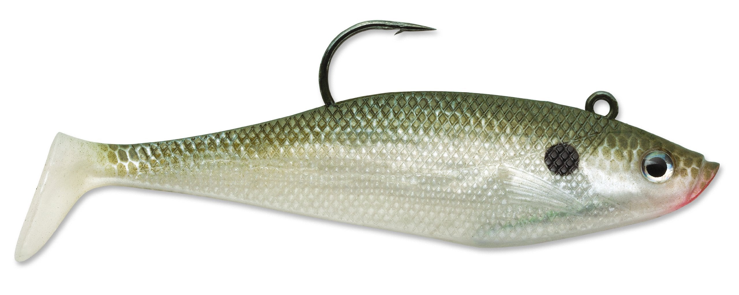 Storm WildEye Swim Shad 04 Olive Shad lure for casting and retrieval with lifelike action