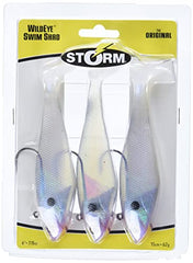 MICHELIN Storm WildEye Swim Shad 06 Pearl head detail highlights internal lead for stable casting