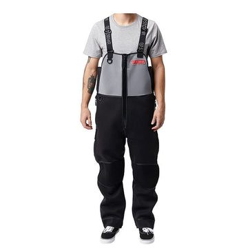 STORMR Strykr Bib XL back view reveals reinforced seams
