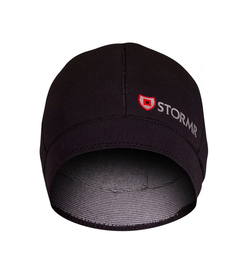 STORMR Typhoon neoprene watch cap waterproof keeps you dry in rain.