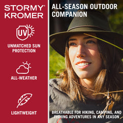 Side view of Stormy Kromer Mesh Hiker Hat Fern Large