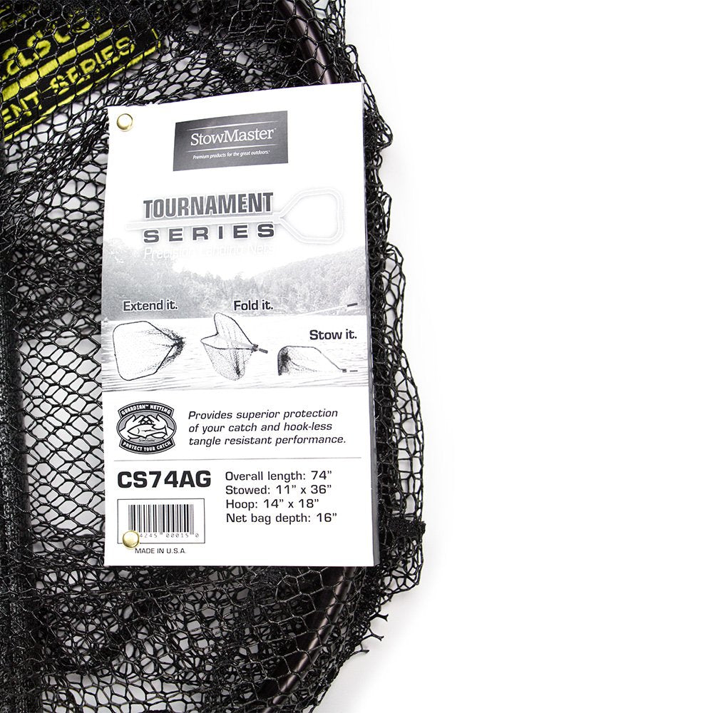 StowMaster Crappie folding net with telescoping handle reaches farther for netting