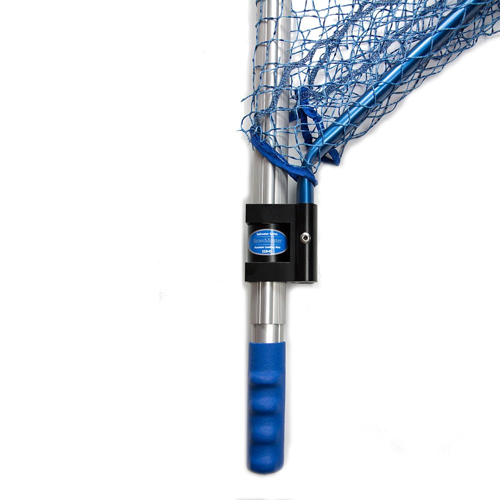 StowMaster SS84S rubber-dipped netting reduces tangles and is gentle on fish.