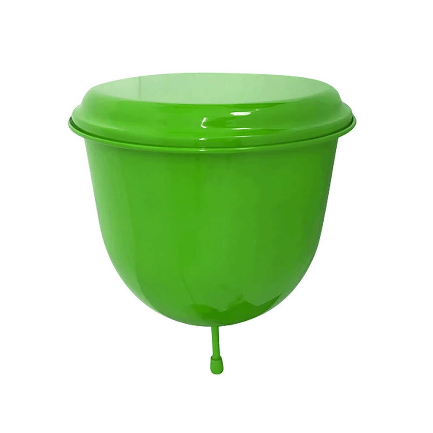 STP GOODS green lavabo with lid protection for outdoor use.