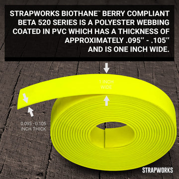 Strapworks leather-like embossed surface ideal for equine halters and reins.