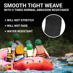 Strapworks 1.5-inch webbing close-up showing tight weave and durability.