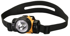 Streamlight 61200 headlamp worn on helmet for hazardous locations.