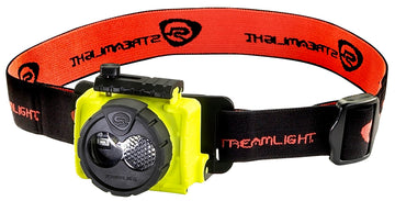 Streamlight 61600 Double Clutch headlamp front view showing hands-free lighting