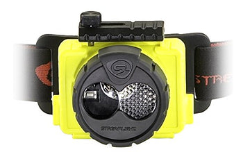 Streamlight 61607 Double Clutch headlamp side view highlights rugged design for outdoor use