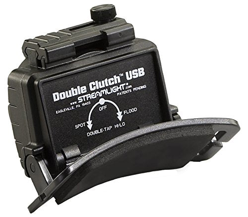 Flood beam on the Streamlight 61608 Double Clutch provides close-range illumination.