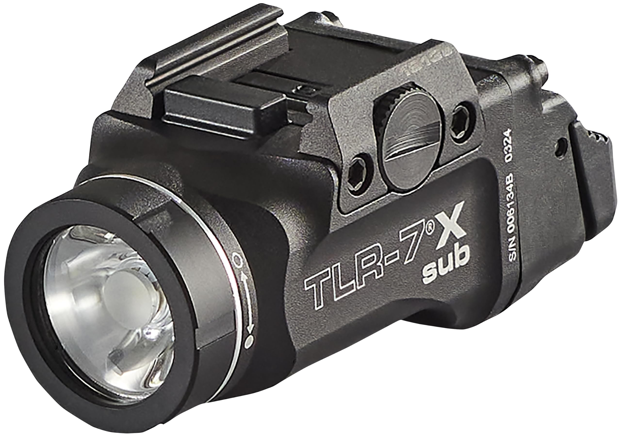 Streamlight 69407 TLR-7 X sub USB weapon light mounted on a 1913 rail