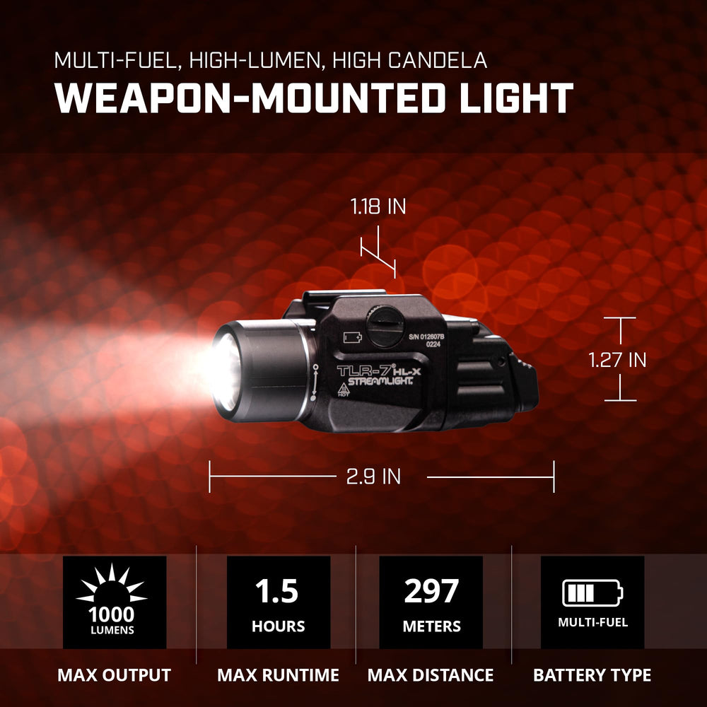Key kit included for versatile weapon compatibility with the TLR-7 HL-X