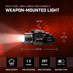 Rail-mounted unit with key kit for short-rail weapons