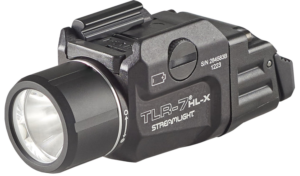 Streamlight 69458 TLR-7 HL-X USB light mounted on a handgun rail