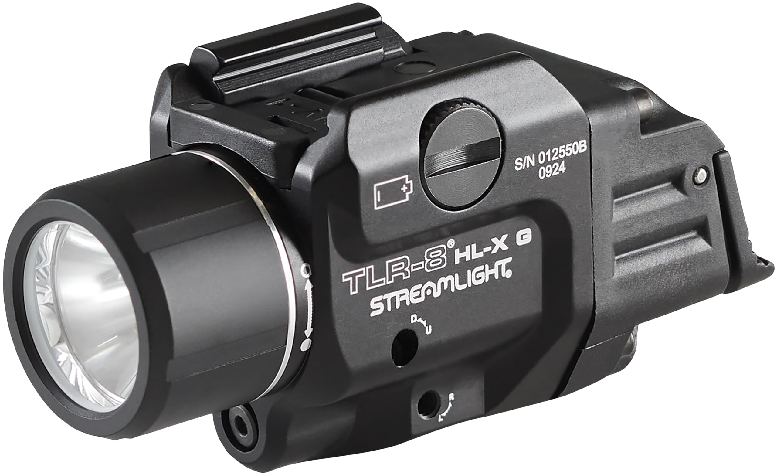 Ambidextrous rear paddle switches on the unit