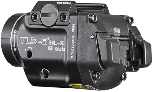 Ambidextrous rear paddle switches on the Streamlight unit