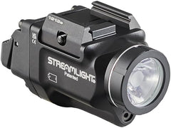 Integrated green aiming laser alongside the flashlight