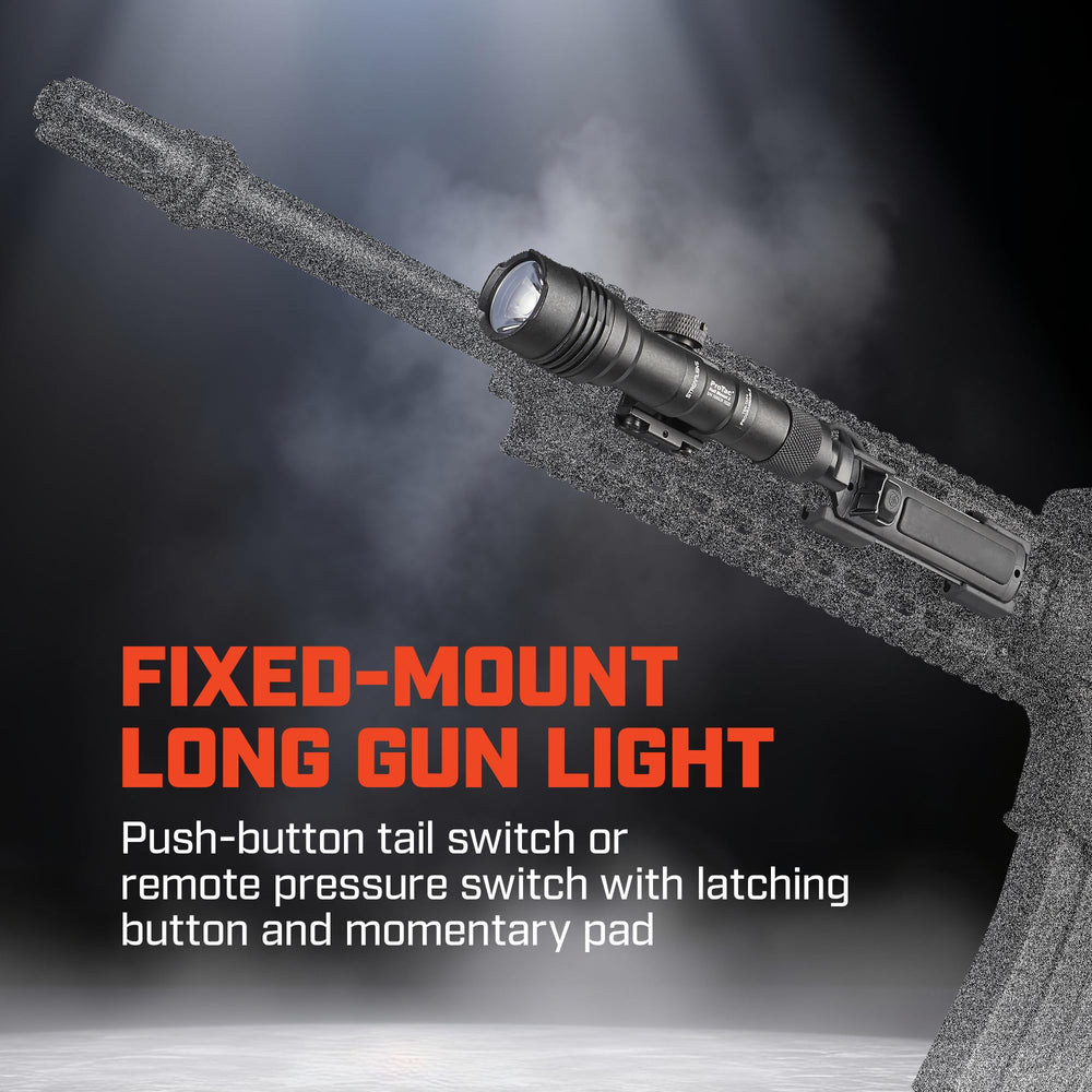 IPX-rated ProTac light with waterproof features in black finish