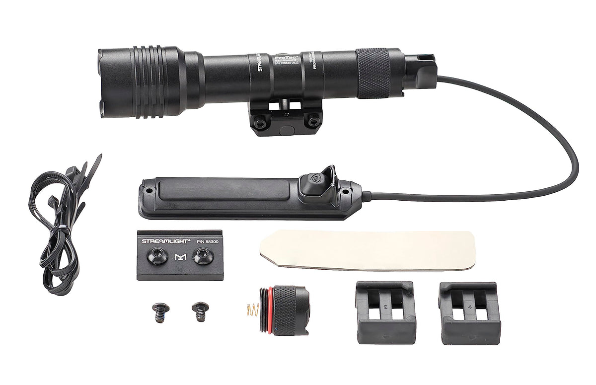 Streamlight 88059 ProTac Rail Mount 625-lumen flashlight on rail