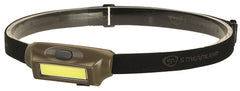 Streamlight Bandit headlamp front view showing compact, durable design for hands-free use.