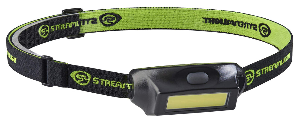 Streamlight Bandit Pro hat clip and elastic strap secure all-day comfort.
