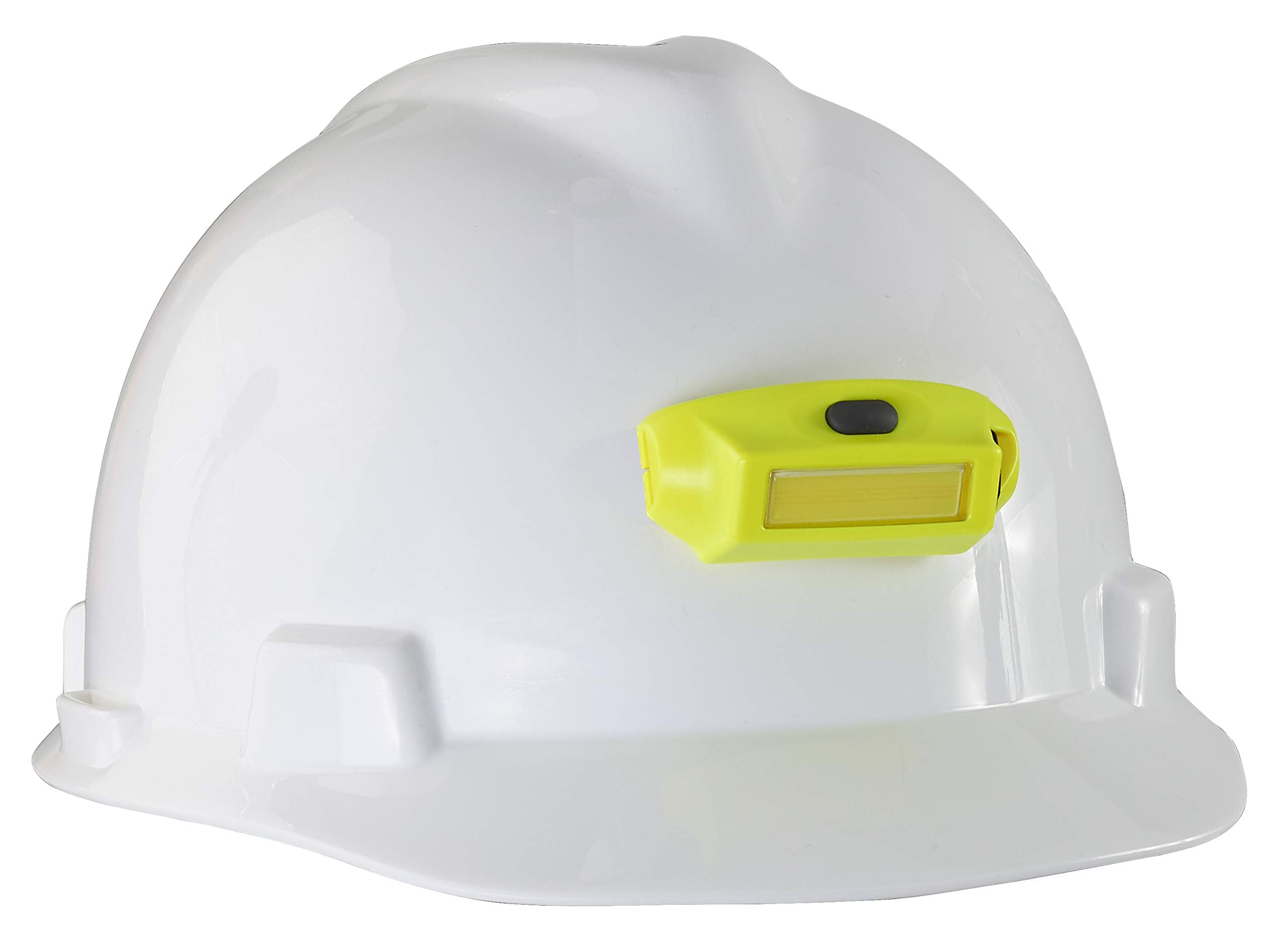 Hat clip compatible design for cap-mounted illumination.