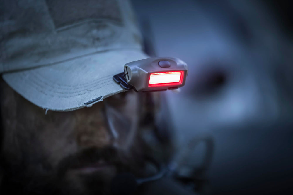 Streamlight Bandit red LED mode aids map reading while preserving night vision.