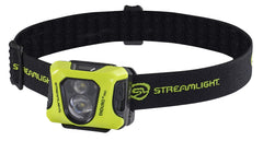 Streamlight Enduro Pro headlamp worn on elastic head strap for hands-free work
