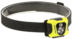 Streamlight Enduro Pro headlamp worn on a hard hat for hands-free visibility