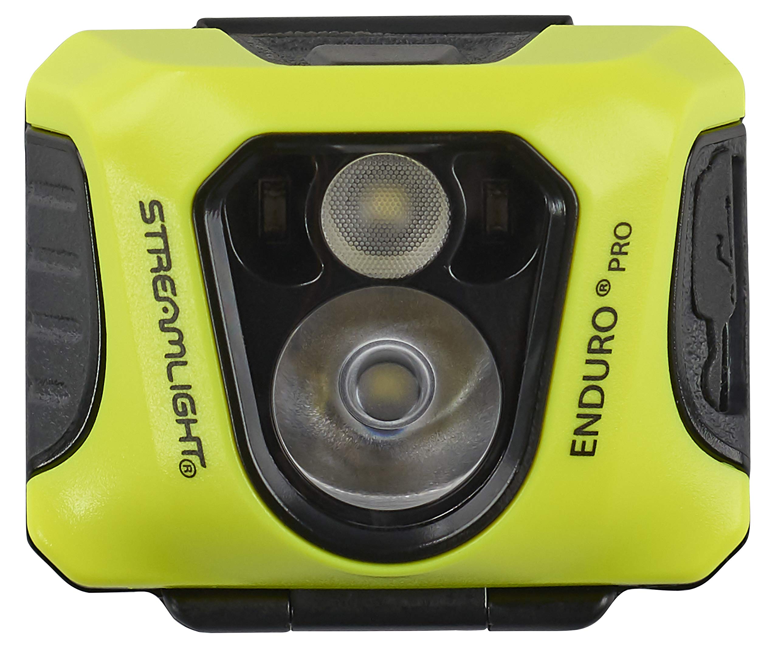 Streamlight Enduro Pro USB headlamp shows charging status with red and green indicators