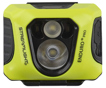 Streamlight Enduro Pro USB headlamp shows charging status with red and green indicators
