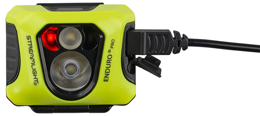 Streamlight Enduro Pro USB headlamp on a ladder for hands-free lighting